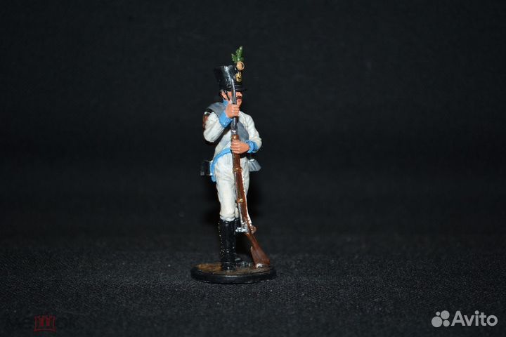 Оловянный солдатик 54 мм. Фузилер 4 немецкого пехо