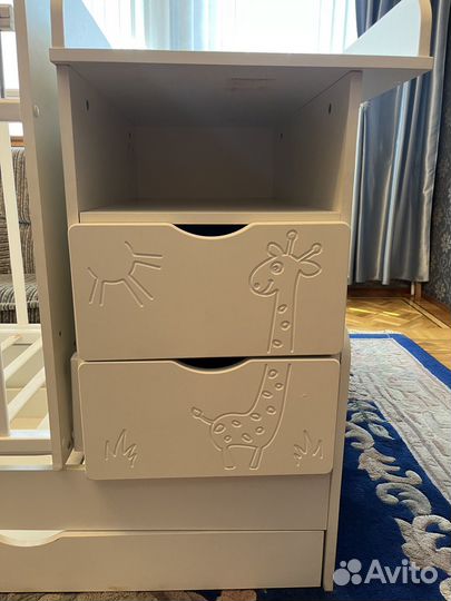 Детская кровать трансформер с маятником