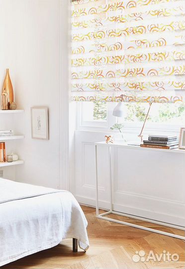 Рулонные шторы зебра