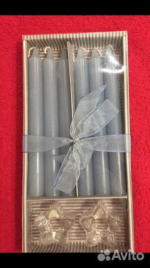 Набор свечей с подсвечниками