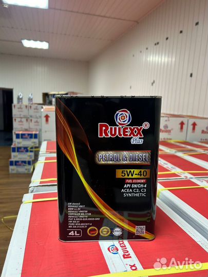 Масло моторное 5w40 Rulexx 4 л