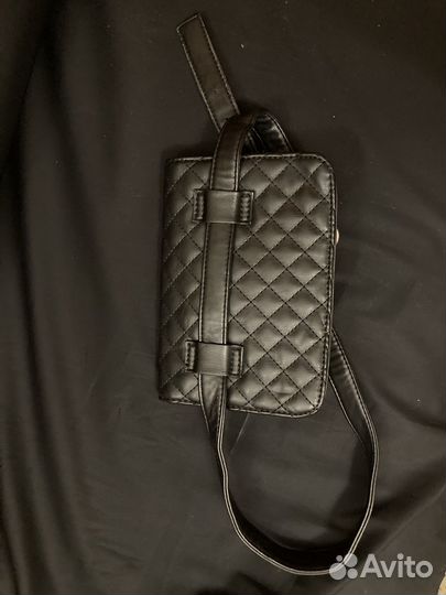 Сумка женская черная поясная новая