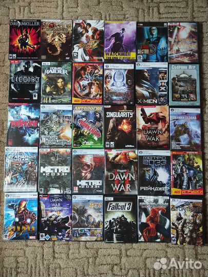 Компьютерные игры на дисках, 25 штук, цена за все