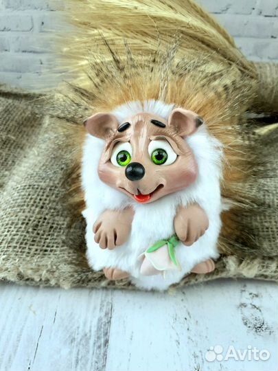 Игрушка ручной работы Ёжик