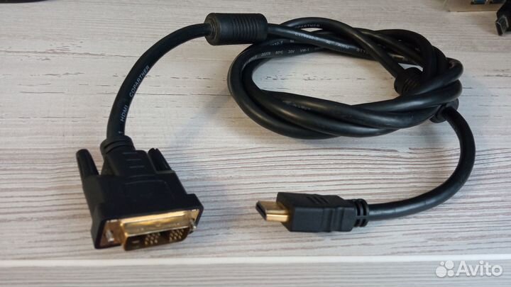 Кабель DVI NingBo DVI-D (m) - hdmi (m), gold 2 м