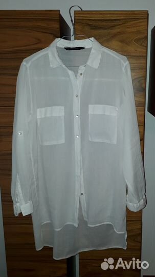 Рубашка женская Zara basic, р.44