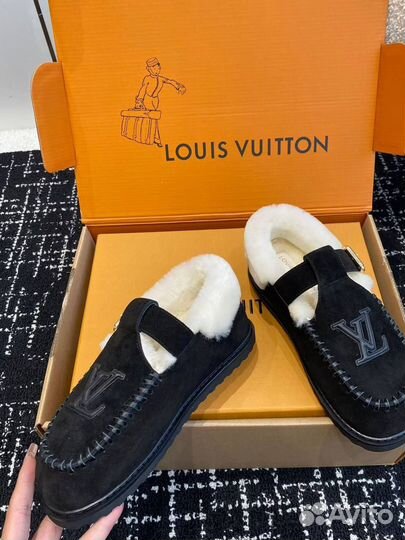 Мюли с мехом Louis Vuitton