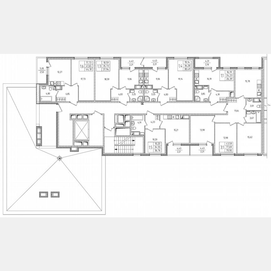 1-к. квартира, 38,5 м², 7/8 эт.