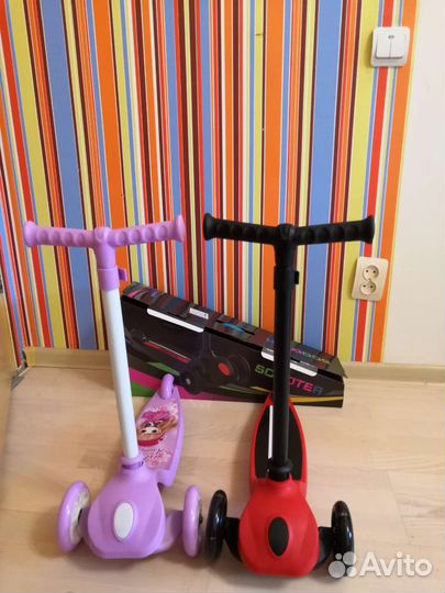 Самокат 3х колесный
