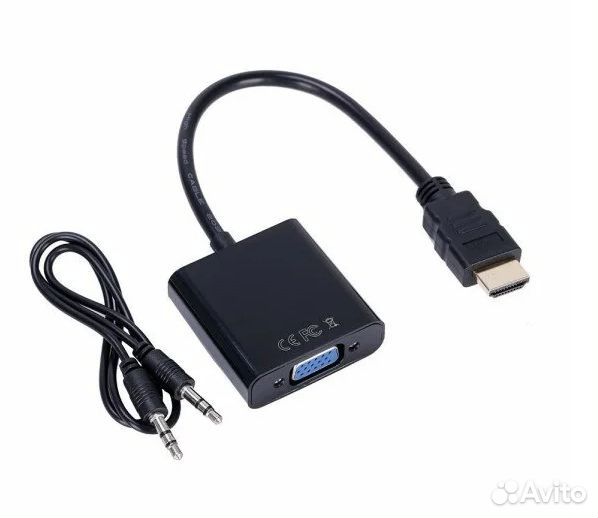 Конвертер видеосигнала hdmi в VGA + аудио hdmi2VGA