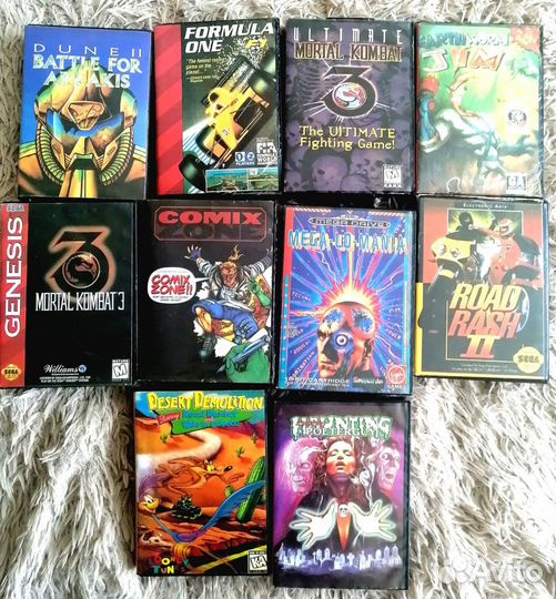 Картриджи для sega big box из 90х