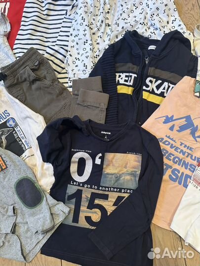 Вещи пакетом на мальчика 122 128