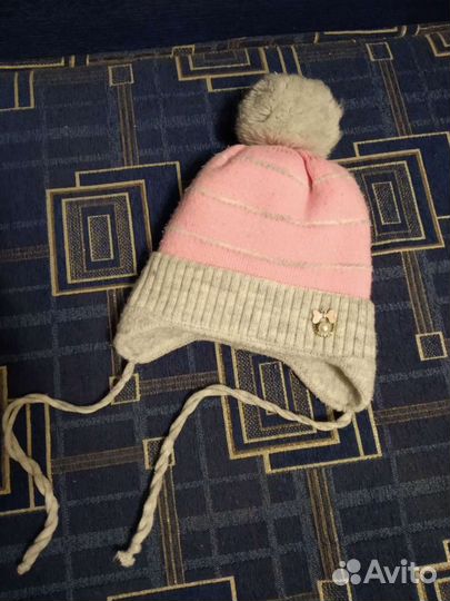 Зимняя шапка 3-4 года, р.52-54