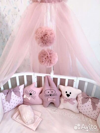Бортики, комплекты в детскую кроватку (новые)