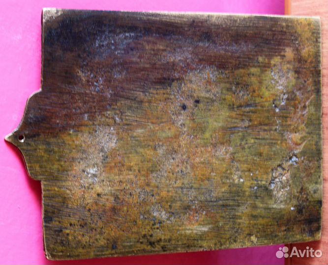 Седмица - икона медная (меднолитая) 18 век с ушком