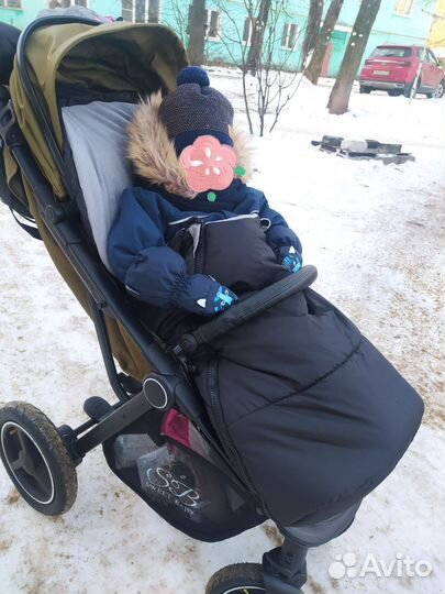 Зимний конверт в коляску и муфта