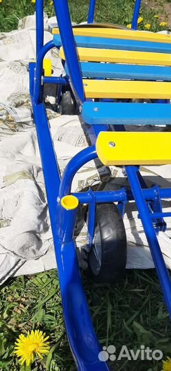 Детские санки с колесами