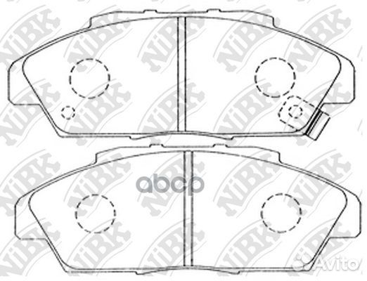Колодки тормозные дисковые передние NiBK PN8223