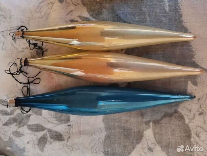 Елочные игрушки сосульки лот