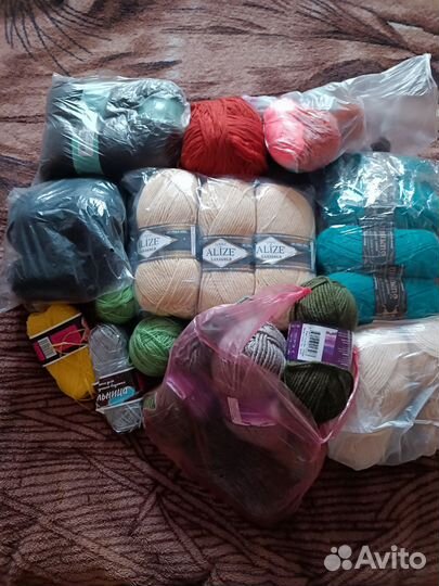 Пряжа для вязания пакетом