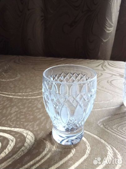 Хрустальные стаканчики 6шт