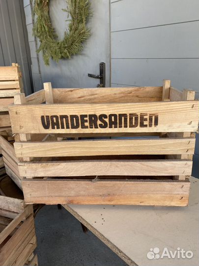 Ящики деревянные, декор, хранение