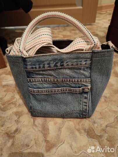 Сумка джинсовая
