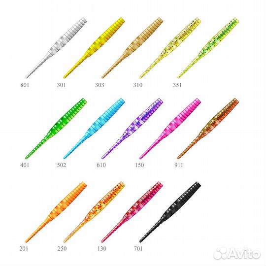 Силиконовая приманка ZUB crazy leech 30 mm