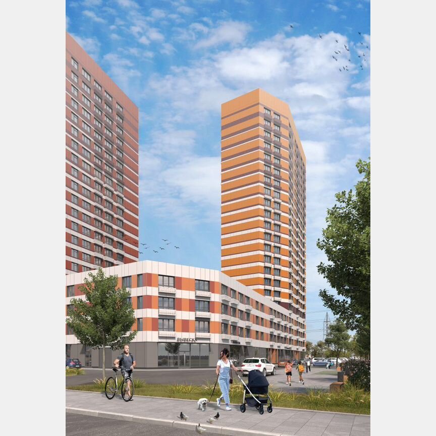 2-к. квартира, 51,1 м², 20/25 эт.