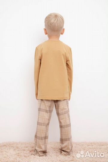 Пижама для мальчика Crockid К 1600 темно-бе (104)