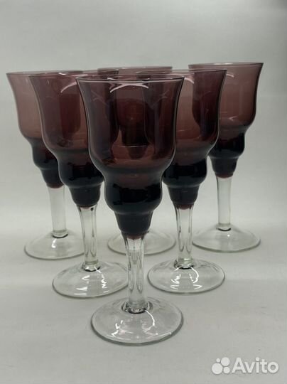 Рюмки СССР цветное стекло