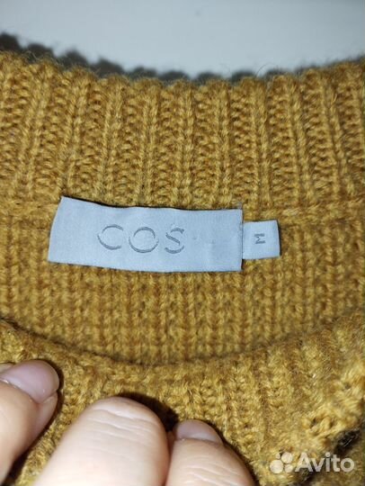 Свитер cos 100% шерсть