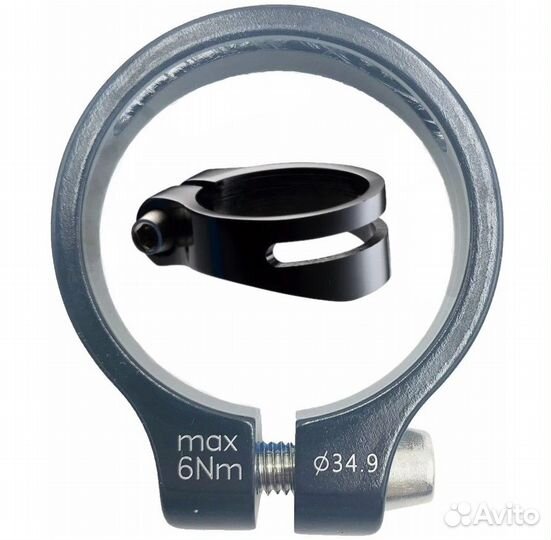 Зажим подседельный вело, d34,9 мм, под шестигранн
