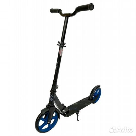 Самокат с большими колесами до 100 кг черный