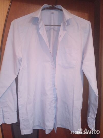 Рубашка школьная для мальчика 11 лет р 34(152)