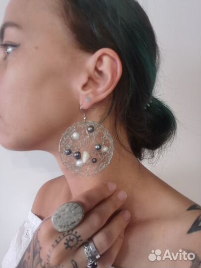 Кольцо, Серьги