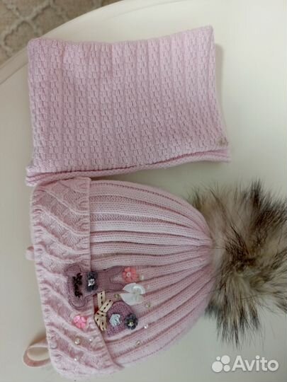Шапка зимняя на девочку