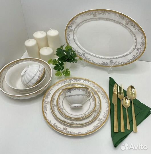 Столовый и чайный сервиз 39 пред