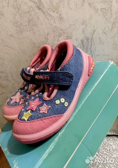 Джинсовые туфли clarks 23