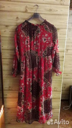 Новое длинное вечернее платье с поясом