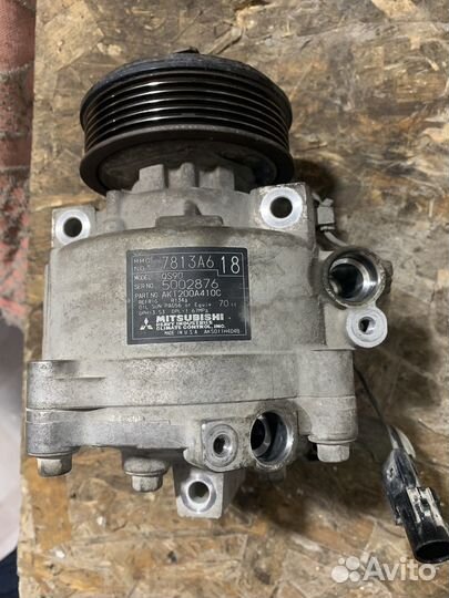 Компрессор кондиционера на mitsubishi outlander