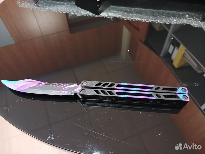 Нож бабочка деревянный