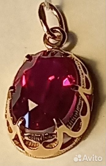 Золотое кольцо и кулон подвес 583 СССР