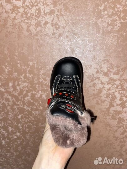 Ботинки зимние натуральная кожа детские