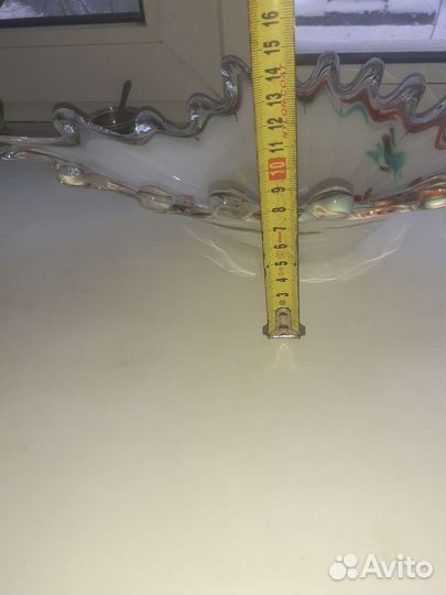 Ваза для фруктов стекло СССР