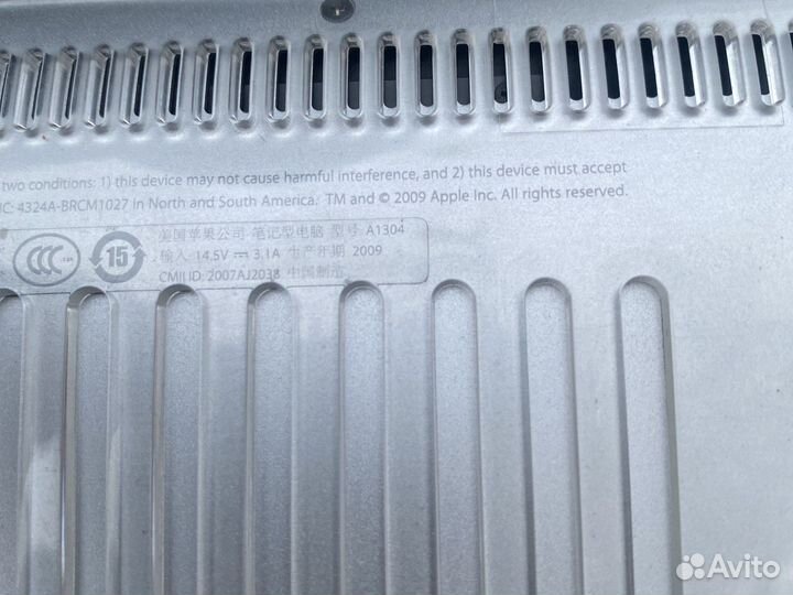 Macbook air 13 A1304