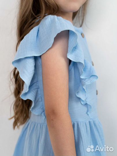 Платье из муслина для девочки