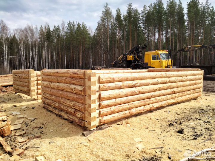 Сруб бани 3 на 6, высота 2.2