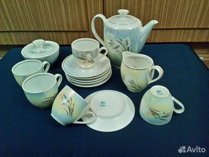 Сервиз фарфоровый для кофе.гдр Кольдиц