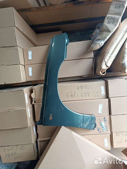 Крыло правое ваз 2110 - 2112 серо сине зелёный